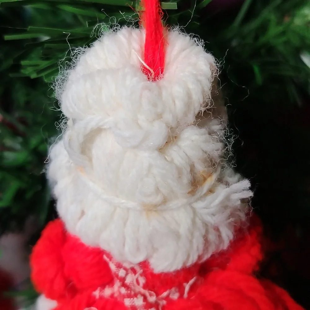 Vintage Homemade Mrs. Clause Christmas Ornament